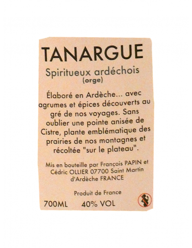 Gin de l'Ardèche - Tanargue