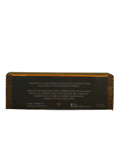 Coffret 3 miels assortis - Bourg Apiculture