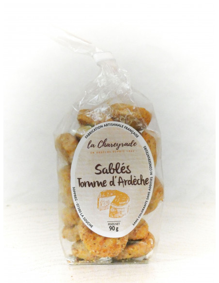 Sablés salés à tomme d'Ardèche