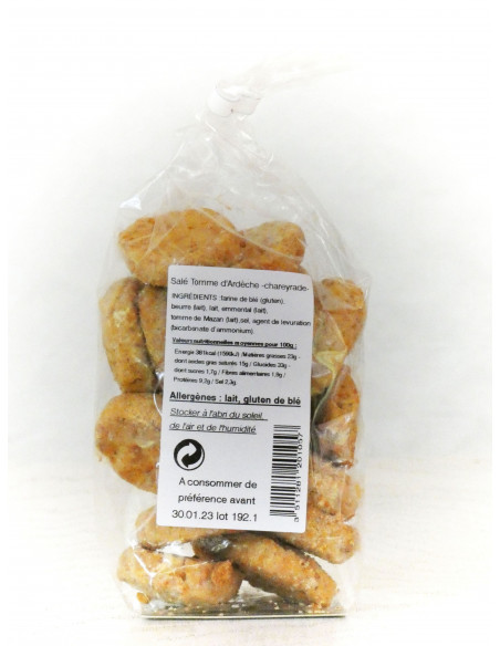 Sablés salés à tomme d'Ardèche