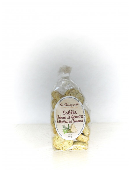 Biscuits salés chèvre de Gérentes et herbes de Provence