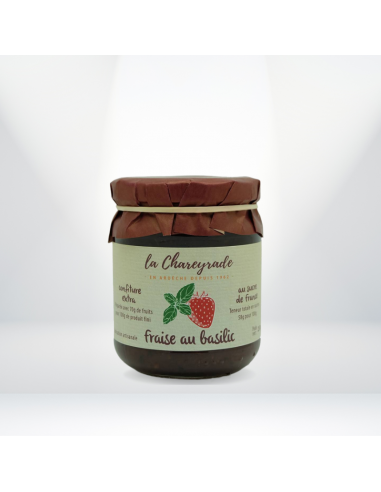 Confiture fraise et basilic