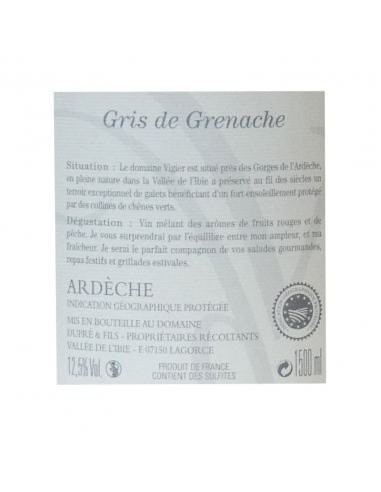 Magnum gris de grenache - Domaine de Vigier