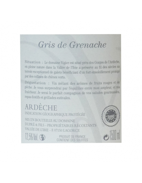 Magnum gris de grenache - Domaine de Vigier