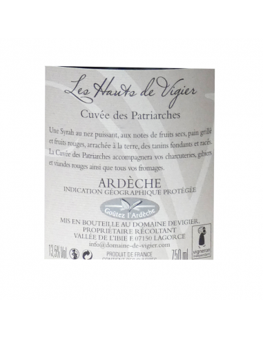 Cuvée des Patriarches - Domaine de Vigier