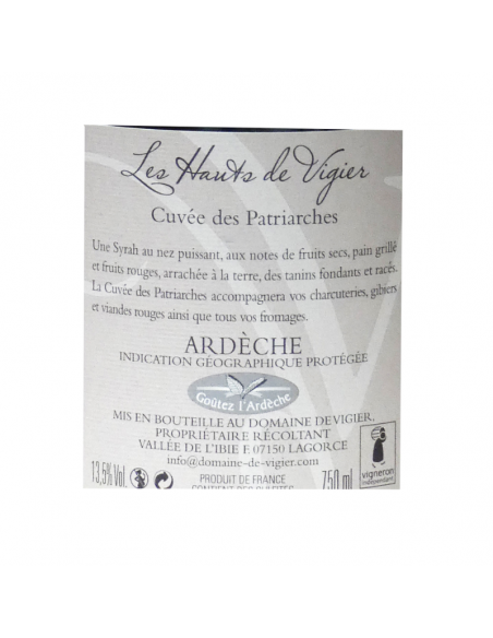 Cuvée des Patriarches - Domaine de Vigier