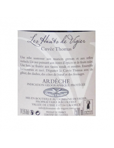 Magnum cuvée Thomas - Domaine de Vigier