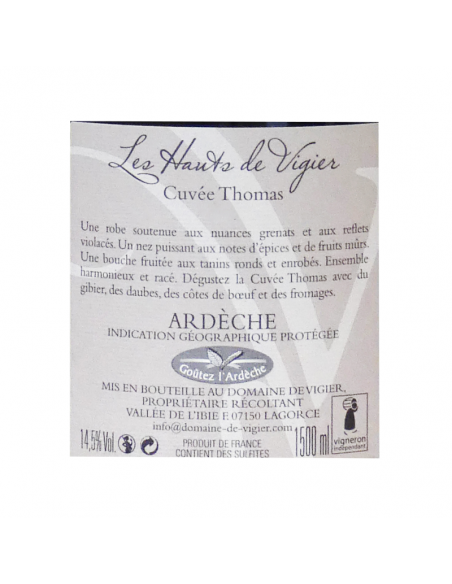 Magnum cuvée Thomas - Domaine de Vigier